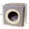 Pet Adobe Indoor Cat Pet Bed Cave, Enclosed Cavern with Removable Cushion Pad for Cats/Small Animals, Gray 323530ZYA - alternate 2